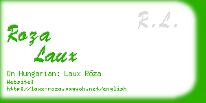 roza laux business card