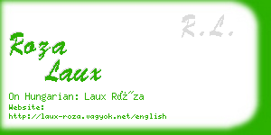 roza laux business card